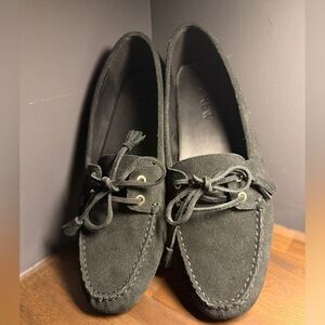 J. Crew Black Suede Leather Loafers